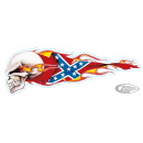 Rebel skull right decal 7 5/8"x2 7/8"