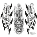 Bio skull set decals 3.75" x 10"