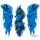 Blue skull set decals 4" x 10.3"