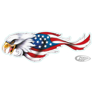 USA eagle center fenderdecal 4.6"x11.4"