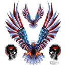 USA EAGLE ATTACK DECAL 6X8 IN DECAL