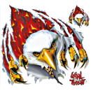 RIP FLAME EAGLE LG 11,5"X11,75"