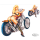 Rear view chick 4.3X4.62 decal