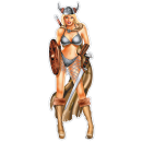 Viking babe decal 2.75"x8.13"