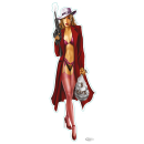 Gangster babe decal 2.75"x8.36"