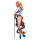 Race girl blue decal 2.75"x8.1"