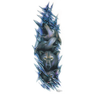 Wolf pack decal 2.75"x8.1"