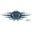 Panther Attack decal 2 5/8"x7.5"