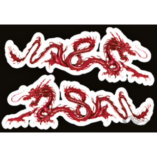 RED DRAGON - MINI DECAL 3"X4,75"