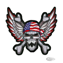 Winged USA Skull patch 11.25"x10.5"
