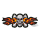 Yellow Flame Skull Mini Patch