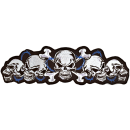 String of Skulls patch 12.25"x3.5"