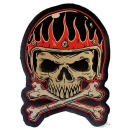 VINTAGE HELMET SKULL PATCH