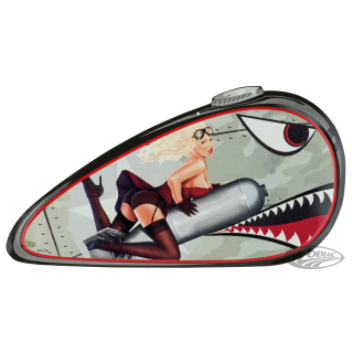 LT Gastank sign bomber girl 18"x9.5"