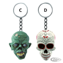 LT 3D key chain zombie skull