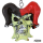 LT 3D key chain jester skull