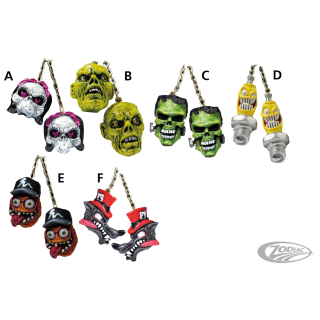 LT Creepy Danglers Girl skulls