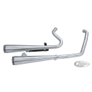 Headpipe rear 2-2 FXST low exit chrome