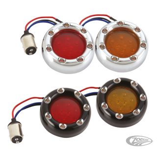 RED LENS KIT, CHR RING w/RED LED, SNGL