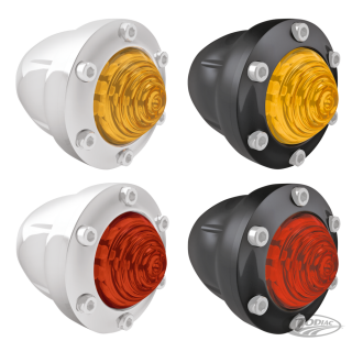 RSD TURN SIGNALS FRONT TRACKER AMBER Chr