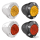 RSD TURN SIGNALS FRONT TRACKER AMBER Chr