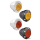RSD TURN SIGNALS FRONT TRACKER AMBER Chr
