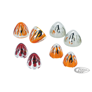 Flame bullet lenses Clear rear pop-up st