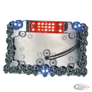 GZP Licencepl. LED chr/w skulls triangle