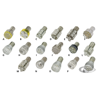 GZP SINGLE FPR-1 LED BULB AMBER BA15S
