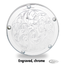 5-HOLE POINT/TIMER COVER ENGRAVED CHROME