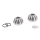 Knuckle grooved rockershaftnuts Chrome
