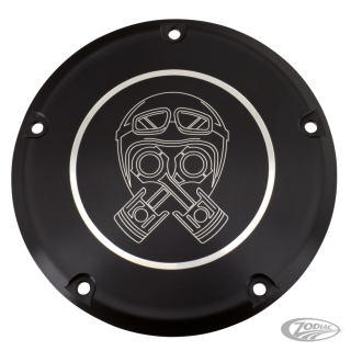 Piston Helmet Derby Cvr Blk FLH/T16-up