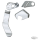 GZP Chr Passenger brckt & cover set FXD