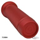 Knurled Moto Grips Red HD cable