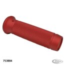 Knurled Moto Grips Red HD cable