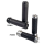 Lthr Moto Grips Blk/Blk Ribbed TBW