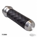 Lthr Moto Grips Natur/Blk Diamond TBW