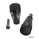 Kustom tech billet round risers 3" black