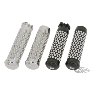 Dimpled grips Polished