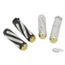 Neo-Fusion Spiral grips Black/Brass