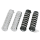 Ribbed grips Polished