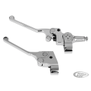 MINI CABLE CLUTCH LEVER KIT BLACK ANODIZ