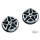FIVE-SPOKE END CAPS F/KINETIC GRIPS, CHR