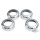 Fork leg dust Covers Smooth chr. pair