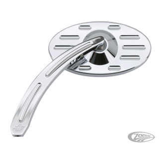 Pro Street Oval ball milled mirror L chr