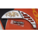 GZP Crescent mirror w/eagle GO/CHR R/H