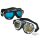 GZP Contoured lens goggles with chrome f