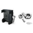 Phone Holder w/Charger 7/8+1" bars Chr