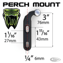 Phone Holder w/Charger 7/8+1" bars Chr