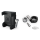 Phone Holder w/Charger 7/8+1" bars Blk